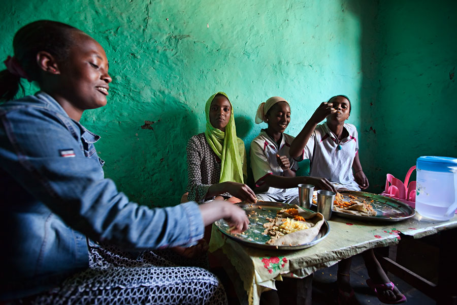 220   Enjoying their injera